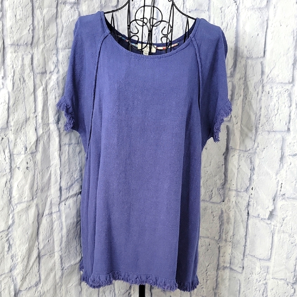 Umgee Blue Blouse Elegant‎ Top